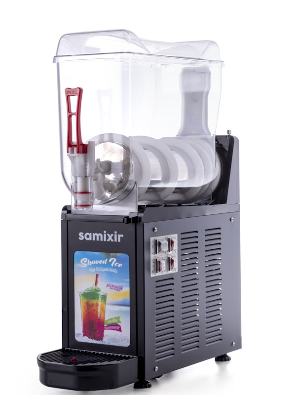 SAMİXİR Slush12.BA Ice Slush Meyve Suyu Dispenseri, 12 lt, Siyah